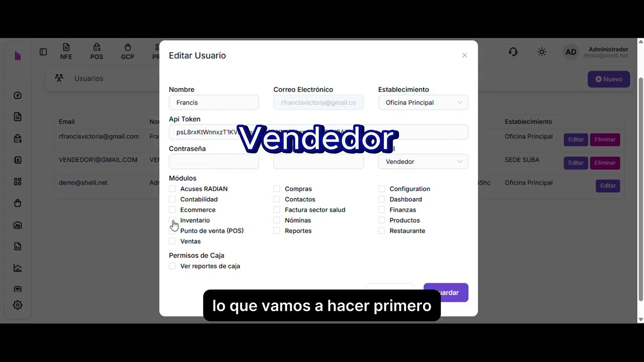 Gestión de usuarios en Shelli Cloud: controla accesos y roles fácilmente
