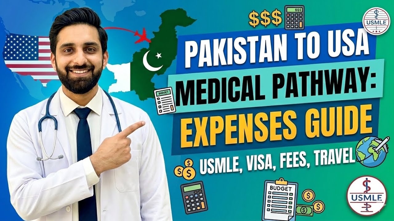 Complete USMLE Pathway Expenses from Pakistan 🇵🇰➡🇺🇸 | Step-by-Step Cost Breakdown by Dr. Faizan Ali 