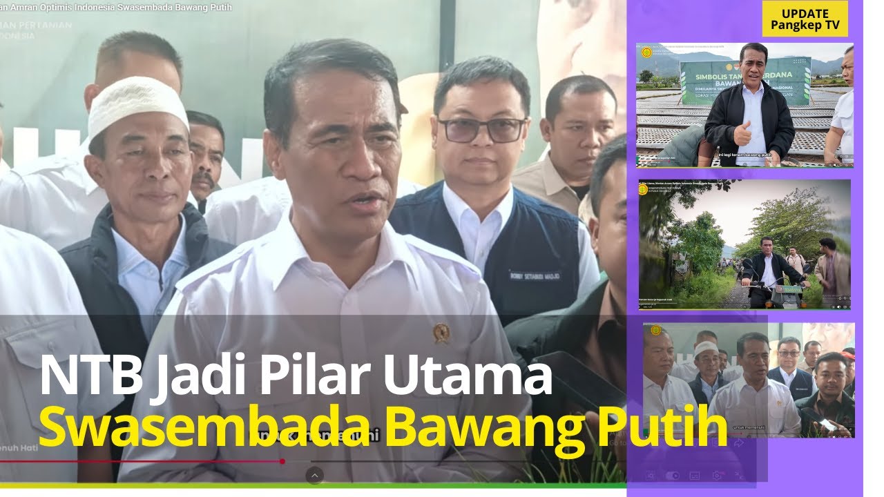 Mentan Andi Amran Sulaiman Optimis Indonesia Swasembada Bawang Putih