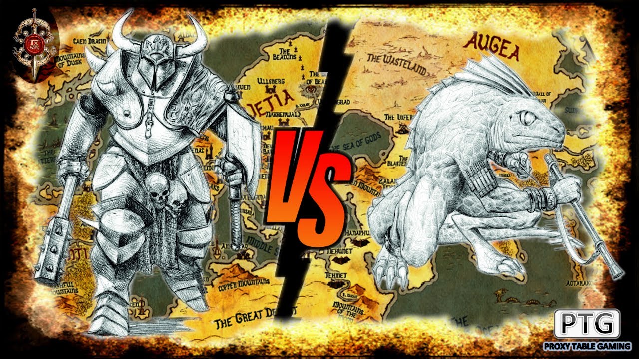 The 9th Age Battle Report PTG 273 Warriors of the Dark Gods vs. Saurian Ancients