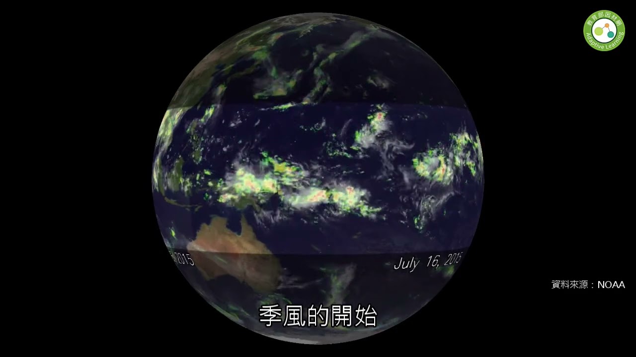 橫渡印度洋的烏龜-季風