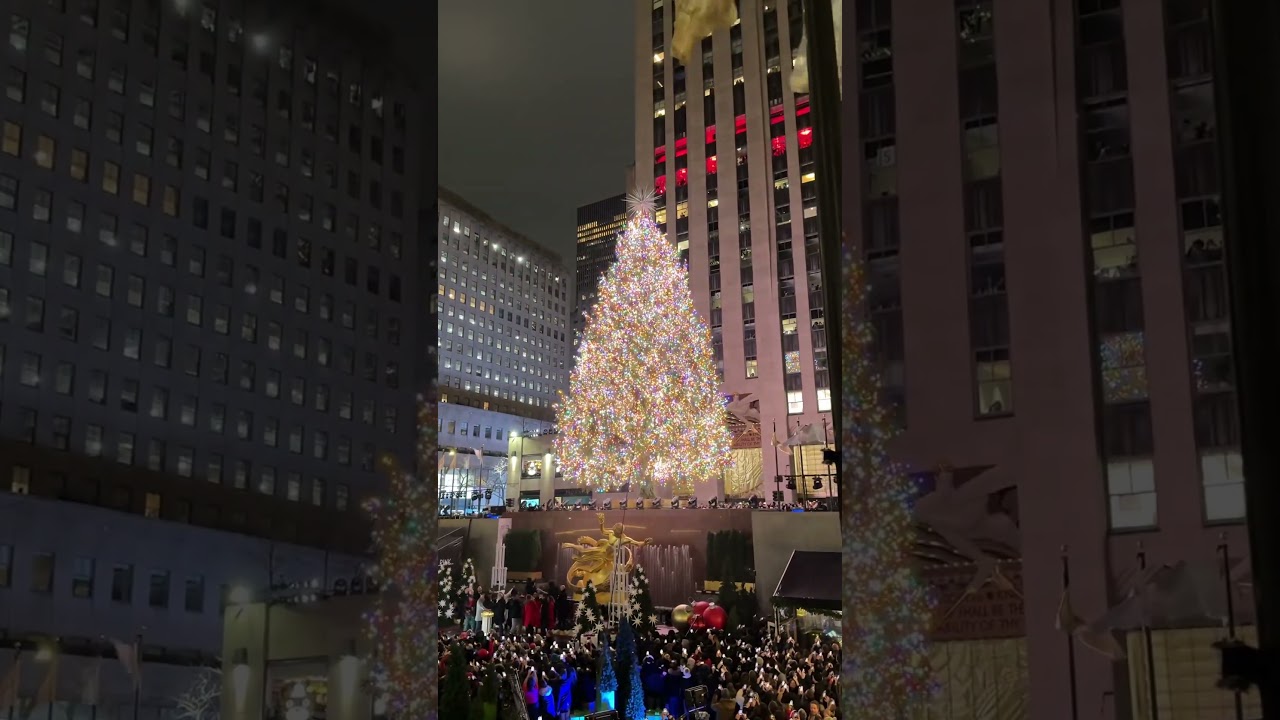 The Rockefeller Christmas Tree Lighting 2024 #nyc #NewYork #Christmas #Holiday #travel #visitnyc