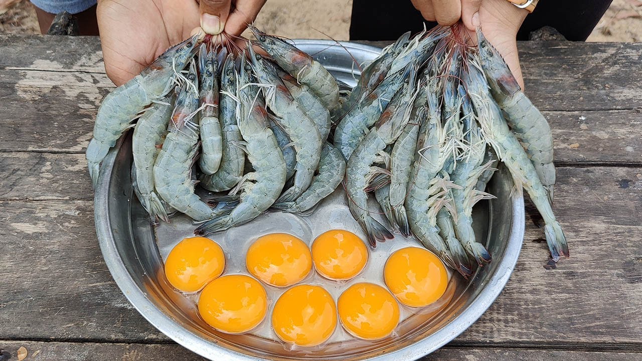 Easy Cooking Crispy Shrimp Recipe / Eating Crispy Shrimp