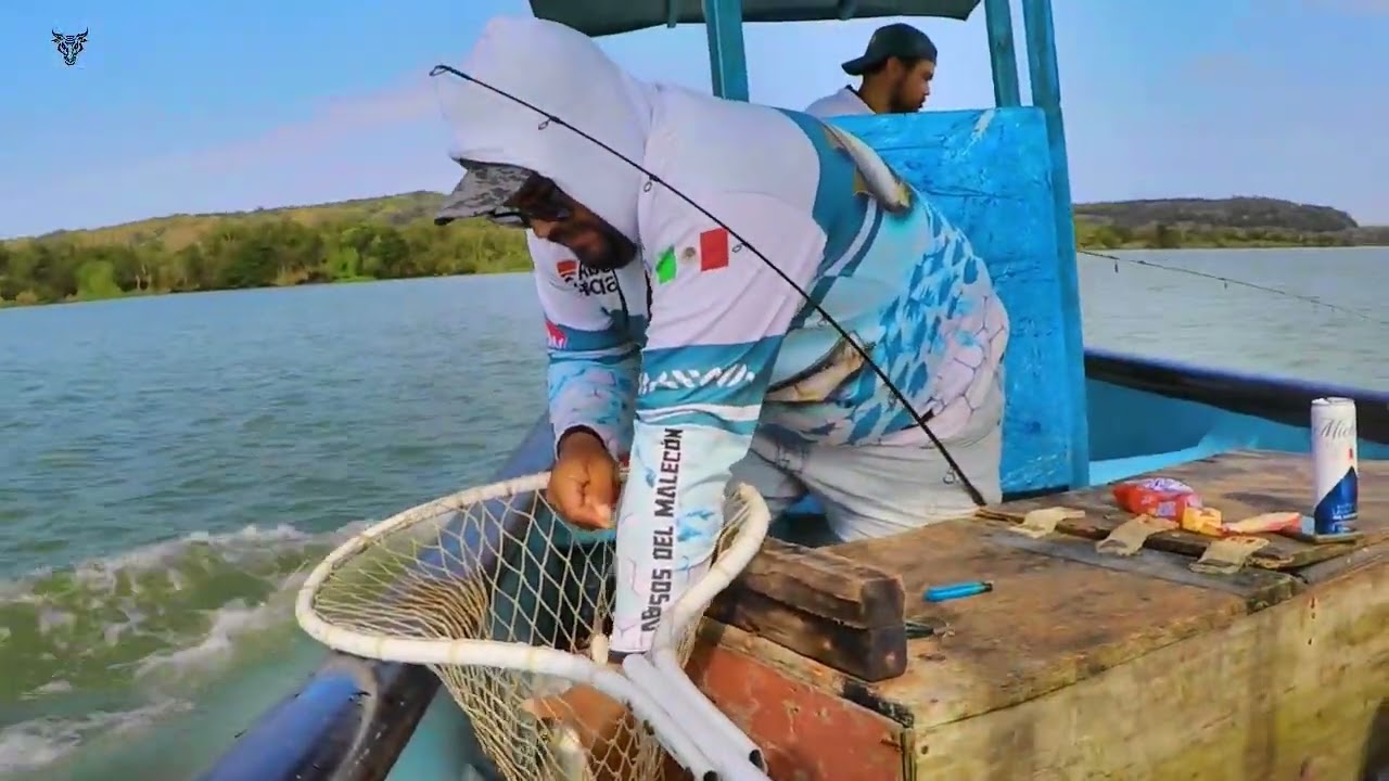 pesca de robalo en Alvarado Veracruz Mexico.