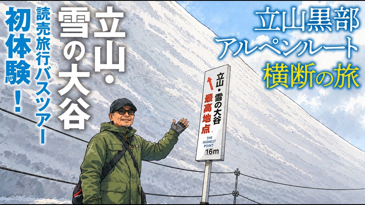 【シニアの読売旅行バスツアー初体験】絶景！「雪の大谷」立山黒部アルペンルート横断の旅