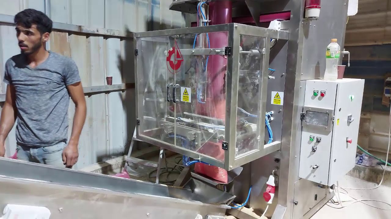Automatic Gravel And Sand Filling Line (20 kg) خط اوتوماتيكي لتعبئة الرمل و العدسية