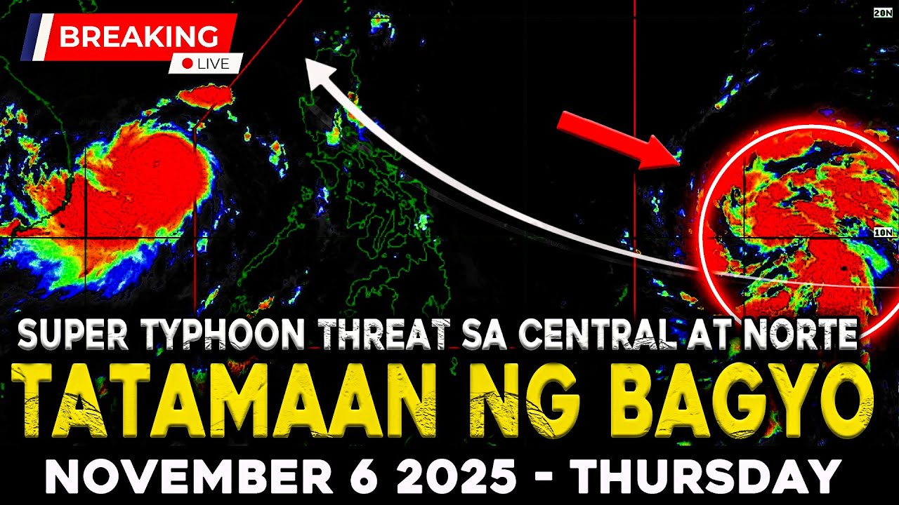 NOVEMBER 6 2025 | MALAKAS NA BAGYONG UWAN UNTI UNTING LUMALAPIT SA BANSA! MAGHANDA NA NG MAAGA!