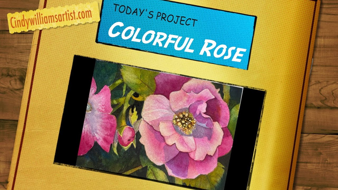 Watercolor Rose  for Beginners | Easy Watercolor Rose | Cindy's Art