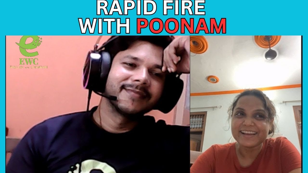 RAPID FIRE WITH POONAM @EnglishWithChandan