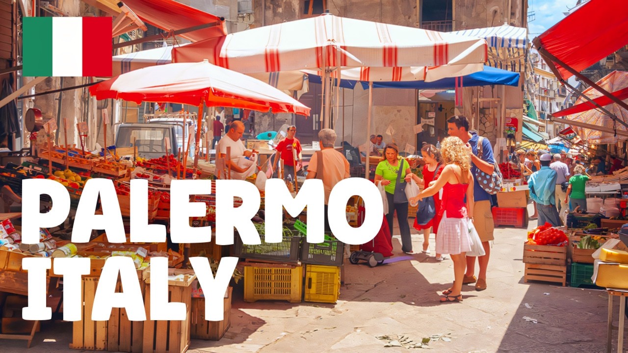 Палермо, Сицилия — Пешеходная Экскурсия По Италии 4K 🇮🇹