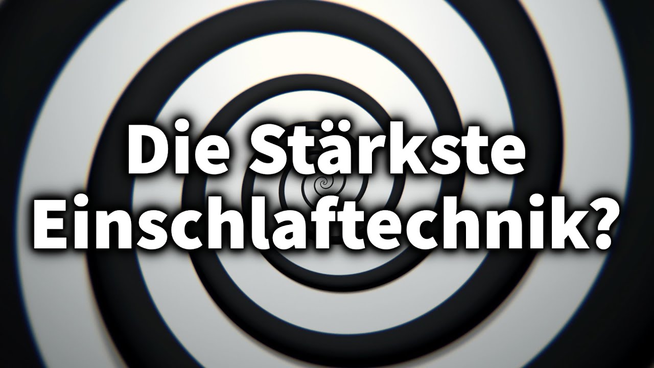 Kognitives Mischen: SCHLAF in MINUTEN ein (Starke Einschlaftechnik)