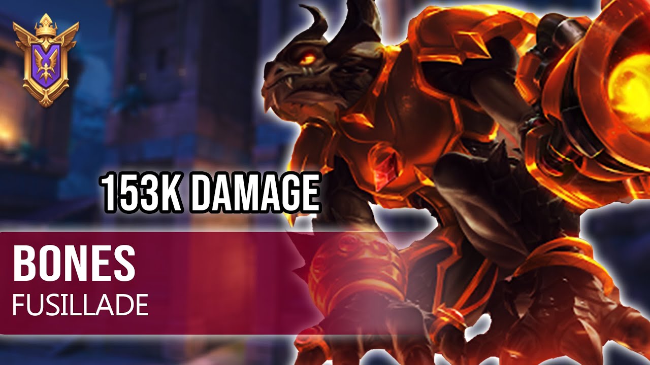 153K Damage BONES Drogoz Paladins Competitive (Grandmaster) FUSILLADE