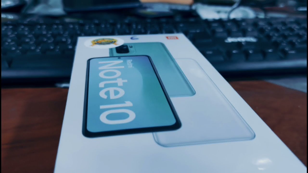 فتح علبة الهاتف redmi note 10 الجديد من شاومي وإلقاء نظرة أولية قبل شراء الهاتف