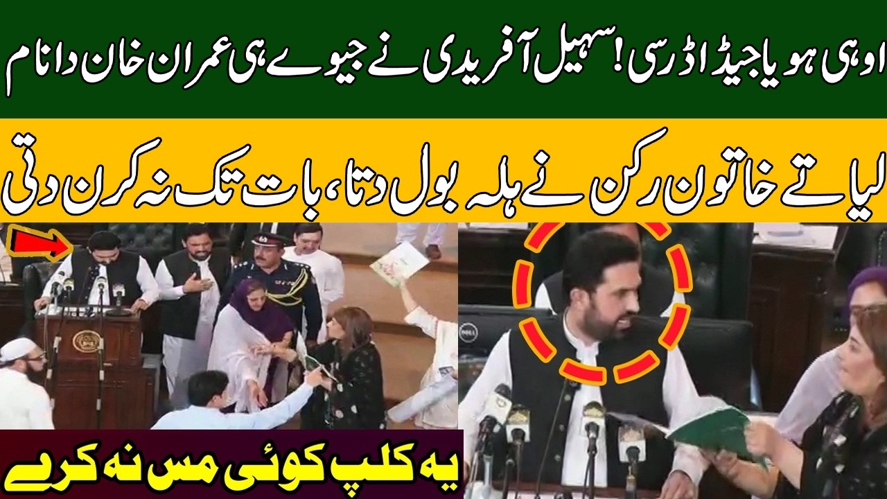 KPK Assembly Budget Session Erupts into Chaos | Sohail Afridi vs Opposition Protest | Pakistan News