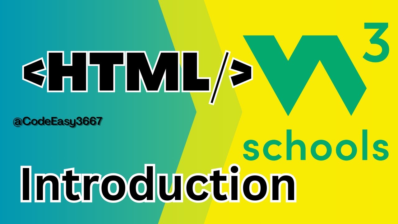 Lets Learn HTML Introduction from W3Schools Together - EP.01