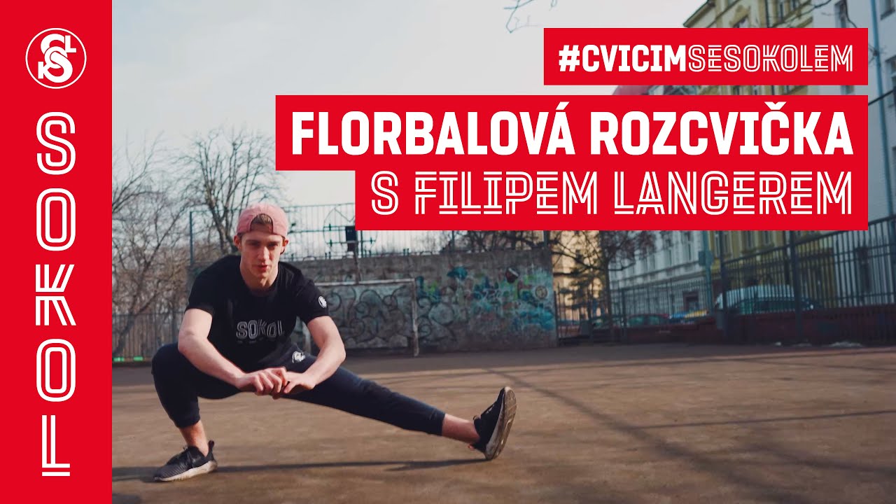 FLORBALOVÁ ROZCVIČKA S FILIPEM LANGEREM 🤸‍♂️ Tohle zvládneš doma! #cvicimsesokolem