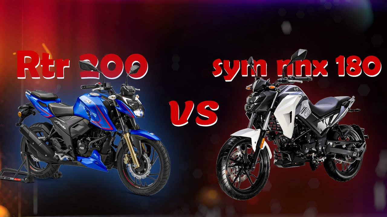 مقارنة موتوسيكل 180 Sym Nhx و Tvs Rtr 200 تشتري انهي فيهم ؟