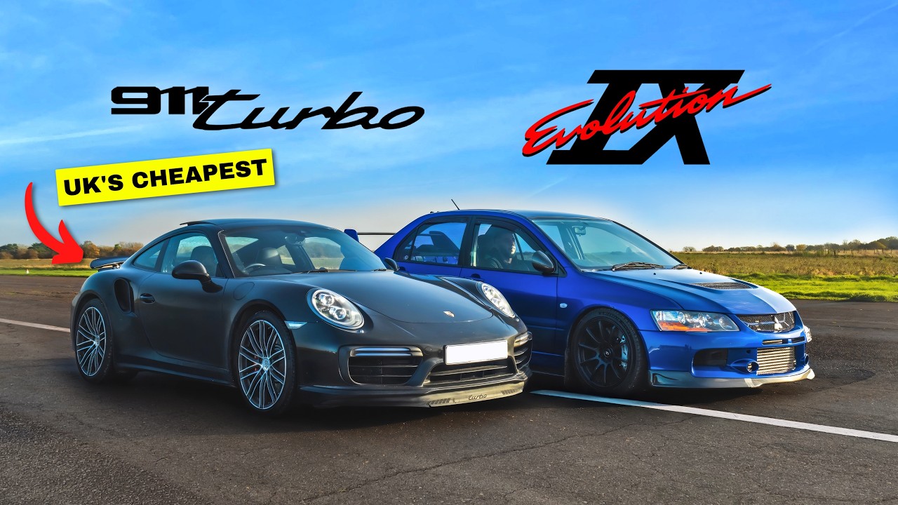 Никто этого не ожидал — 911 Turbo против доработанного Mitsubishi Evo 9