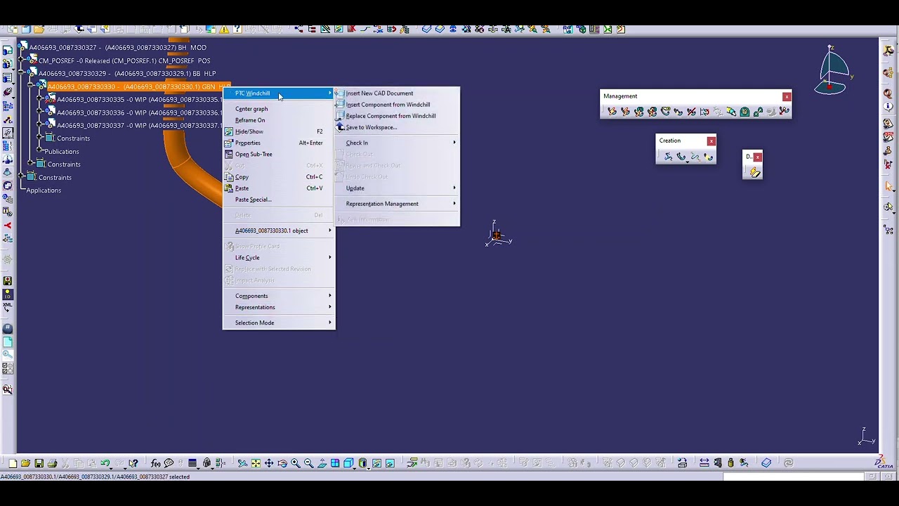 Copy Harness geometric bundle catia