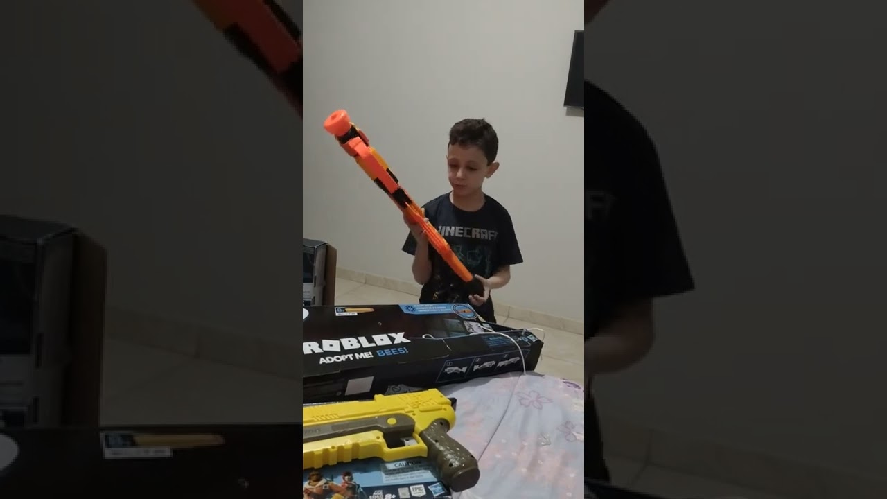 Coleção de Nerf ROBLOX, FORTNITE E LASER OPS PRO SUPER LEGAL.