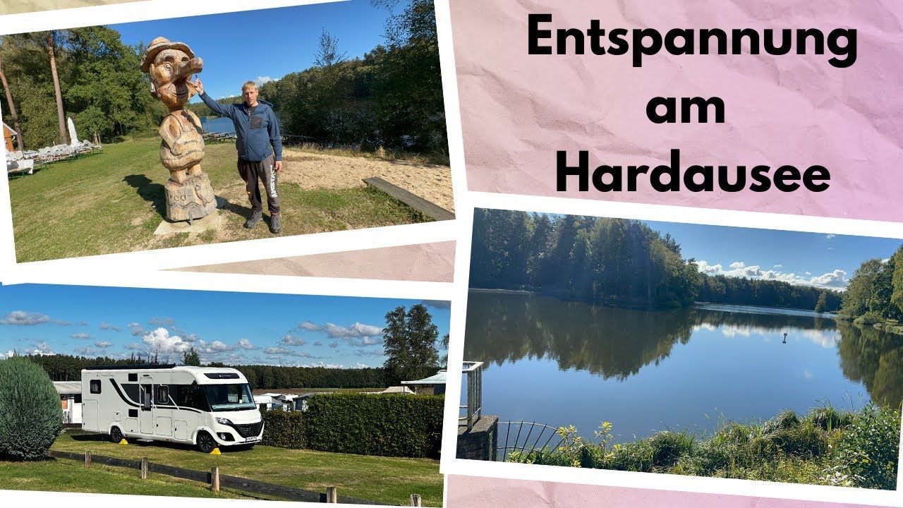 Entspannung auf dem Campingplatz am Hardausee in der Lüneburger Heide