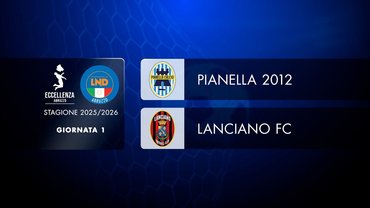 Eccellenza Abruzzo | 1&deg; giornata: Pianella - Lanciano FC (2-4)