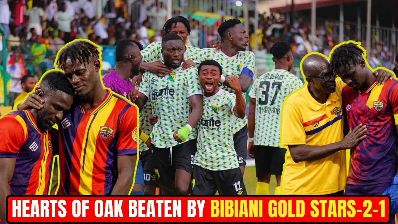 Hearts of oak 1-2 Goldstars - Didi Disappointed at players, GPL 24 Review. Coach Prince sacked,Table