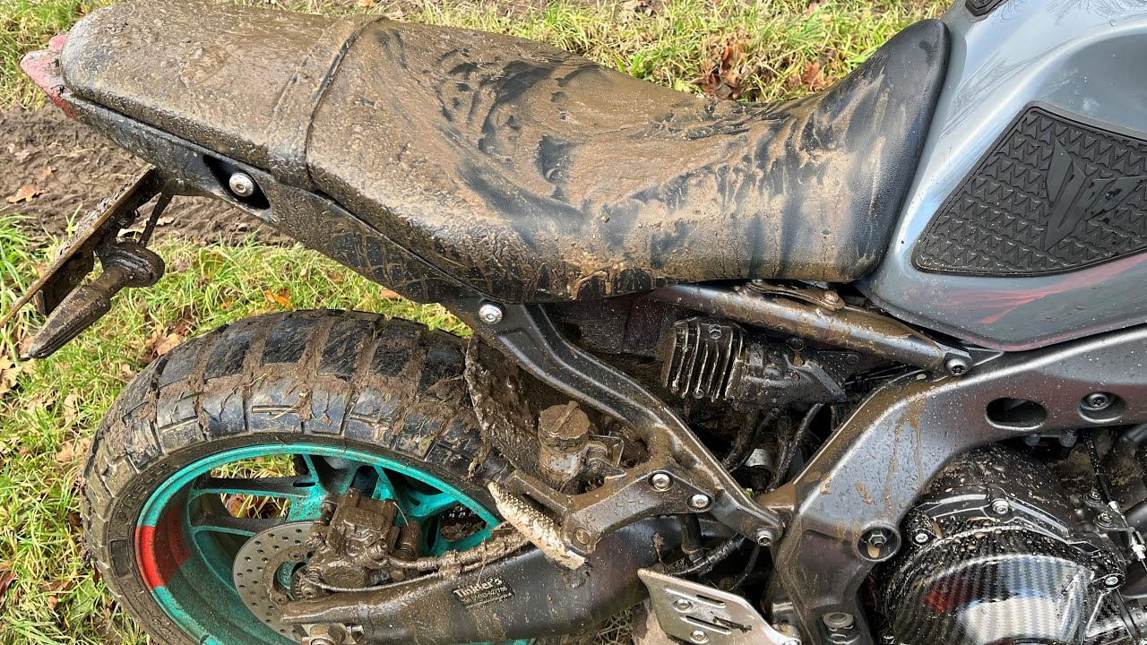 yamaha MT09 2023 green lane off road GoPro Hero 12 pirelli str
