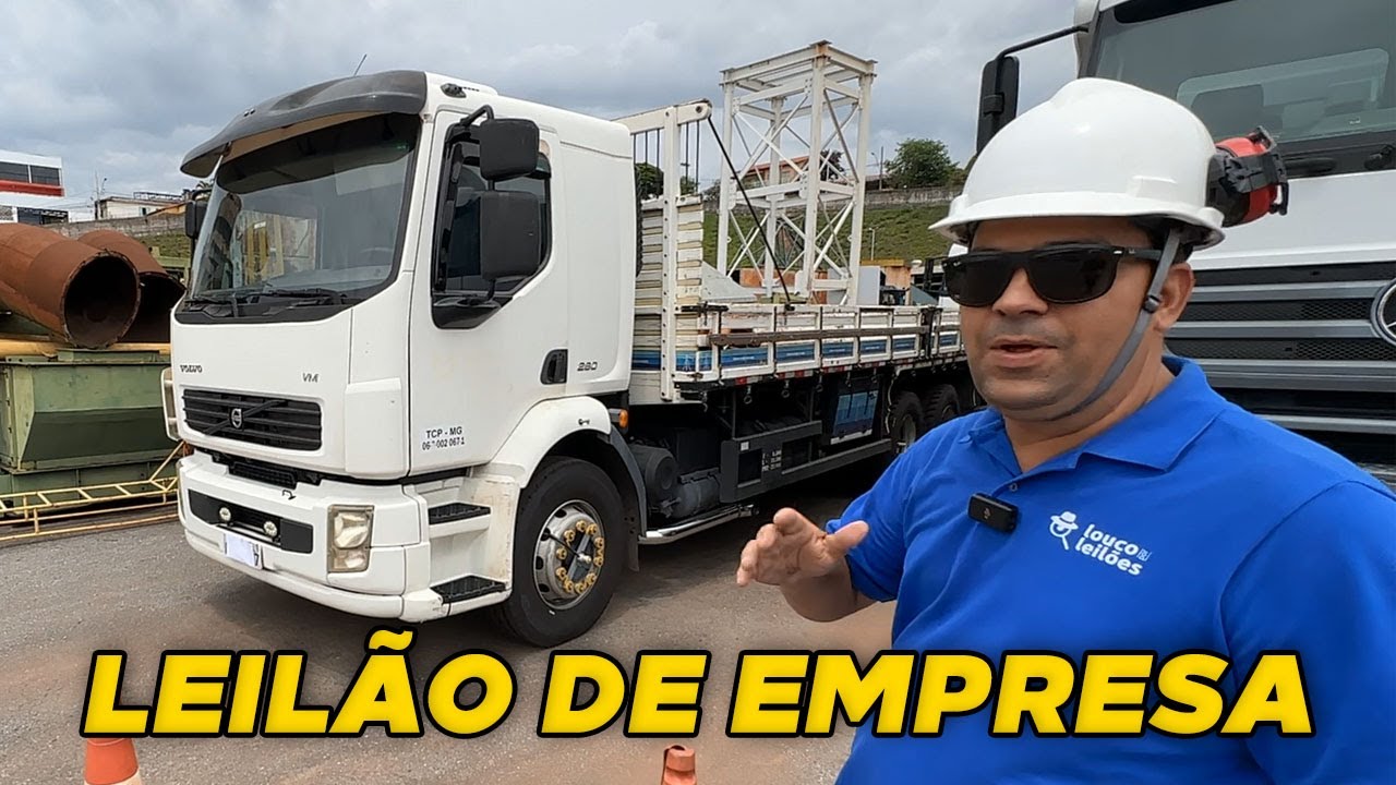 INCRÍVEL A QUALIDADE DESSES CAMINHÕES NO LEILÃO DE EMPRESA