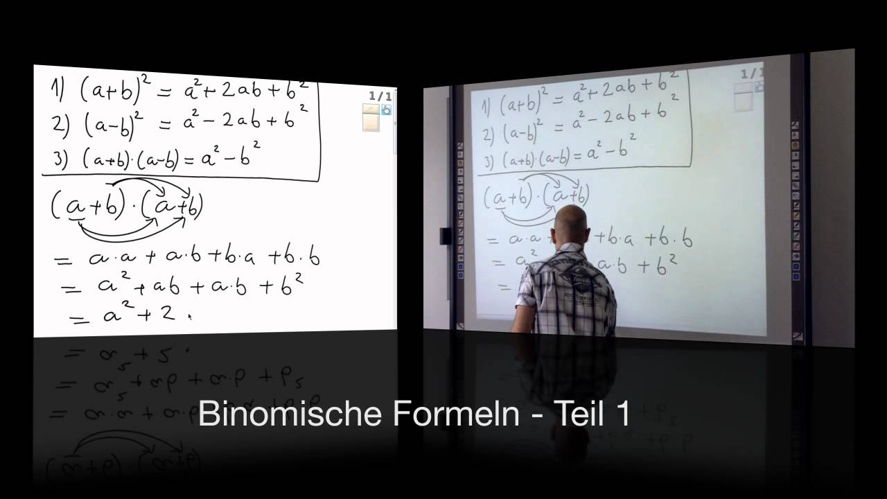 Markus erkl&auml;rt Mathe #3: Binomische Formeln (Teil 1)