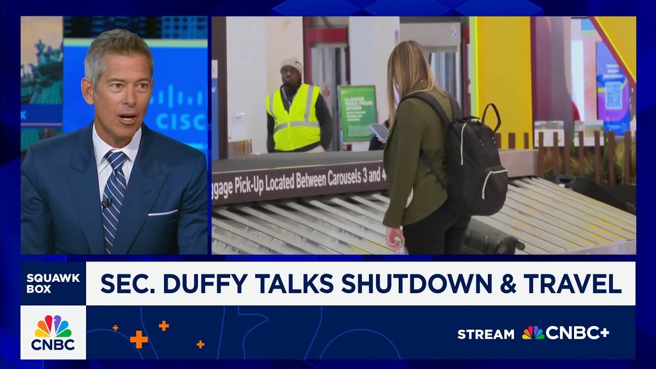 Transportation Secretary: Air traffic controllers are 'stressed out' amid the government shutdown