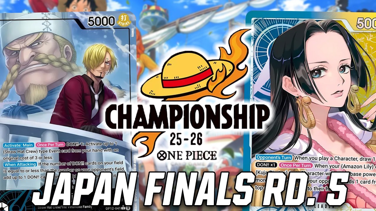 [EB04] OP12 UP Sanji vs OP14 UY Boa | Japan Finals Swiss Round 5 One Piece Trading Card Game