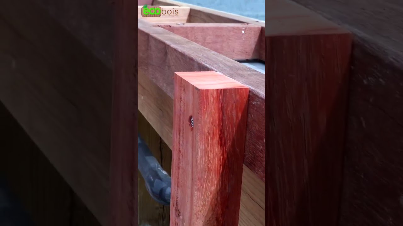 Ecobois - Habillage piscine hors sol bois exotique Cumaru