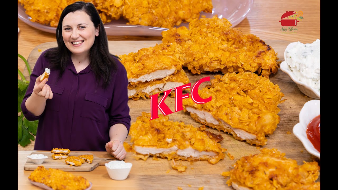 PUI CROCANT LA CUPTOR CA LA KFC cu sos de usturoi! #abyblajan #KFC #reteteaby