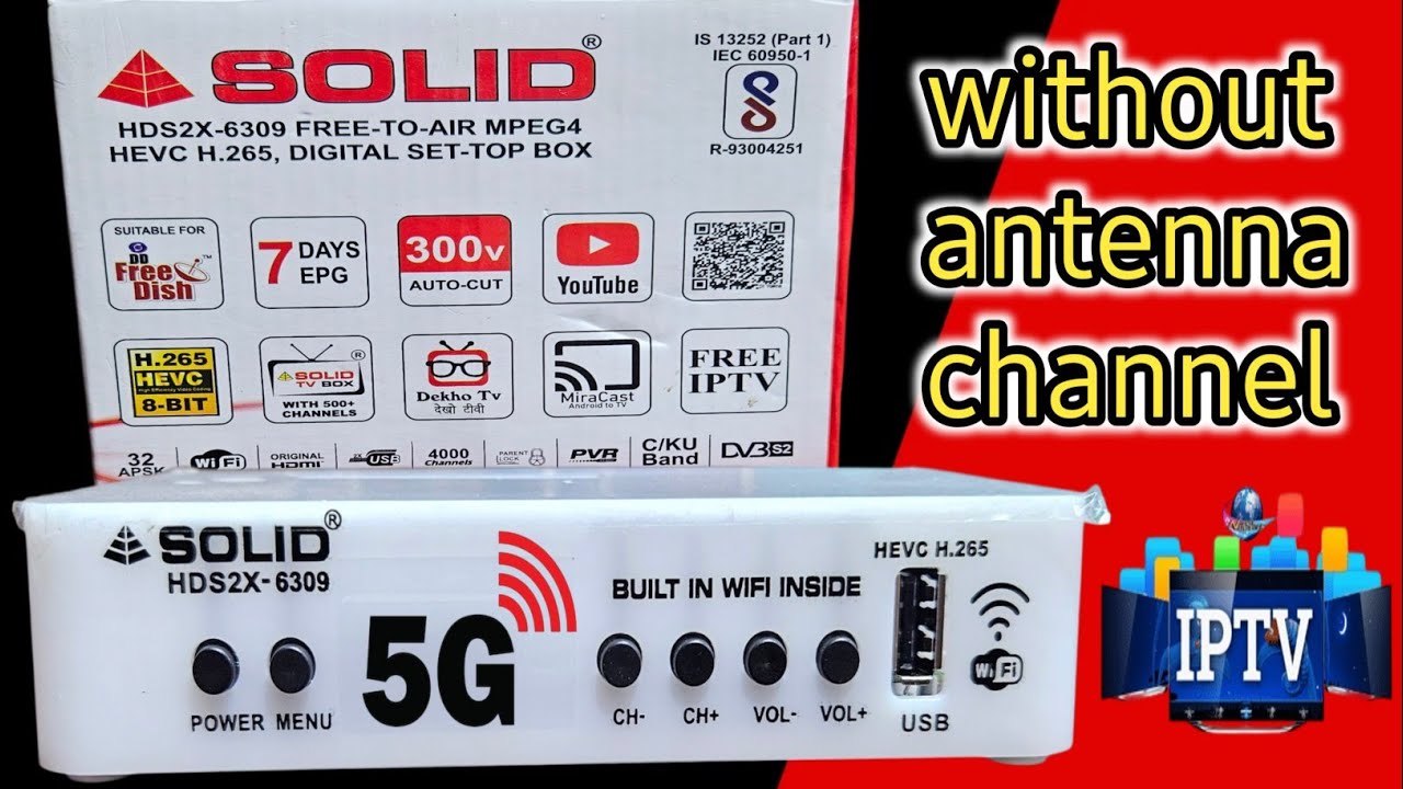 Solid 6309 mpeg4 HD DD free Dish box || solid DD free Dish box || solid DTH box || 2026 best DTH box