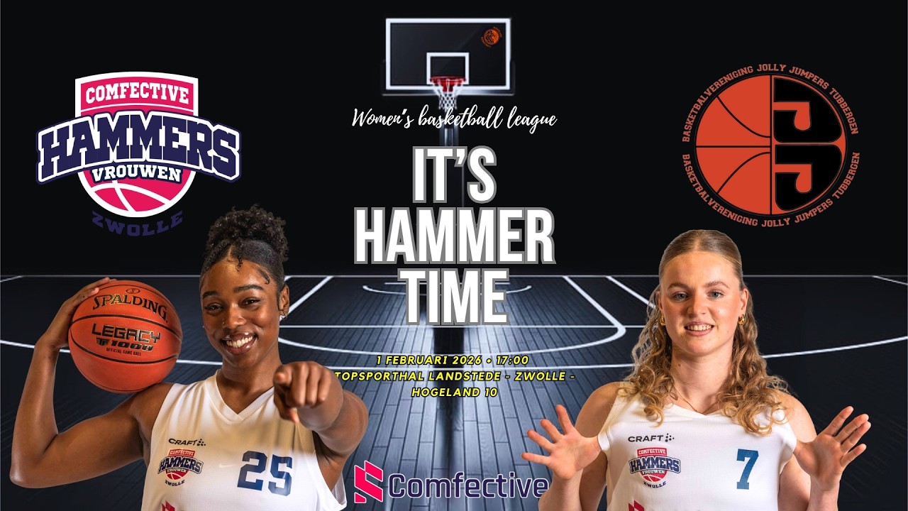 15-02-2026 Women's Basketball League, Comfective Hammers vs Jolly Jumpers, game start at 17:30.
