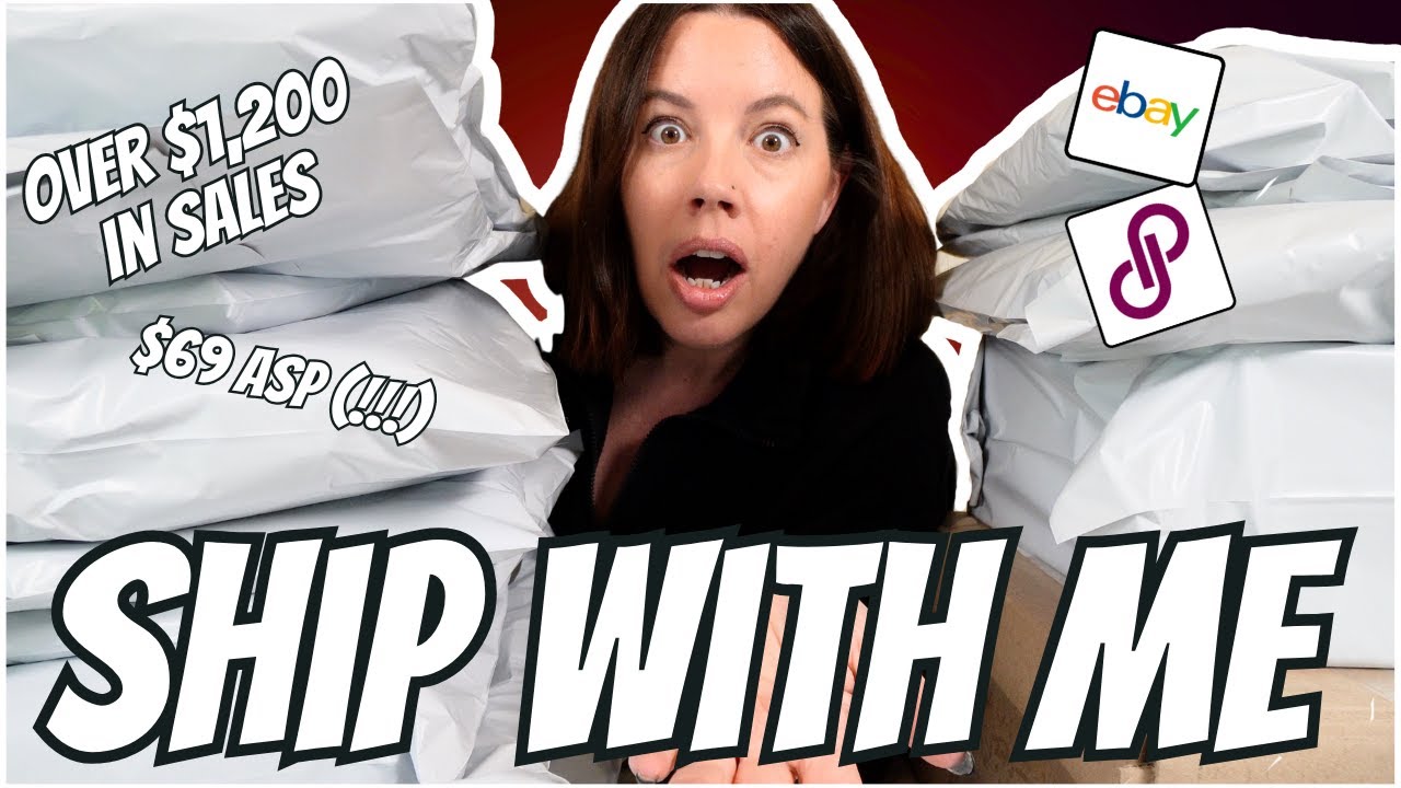 Ship over $1,200 in Poshmark, Ebay and Depop Sales With me!  Big Dollar Items that sold FAST!