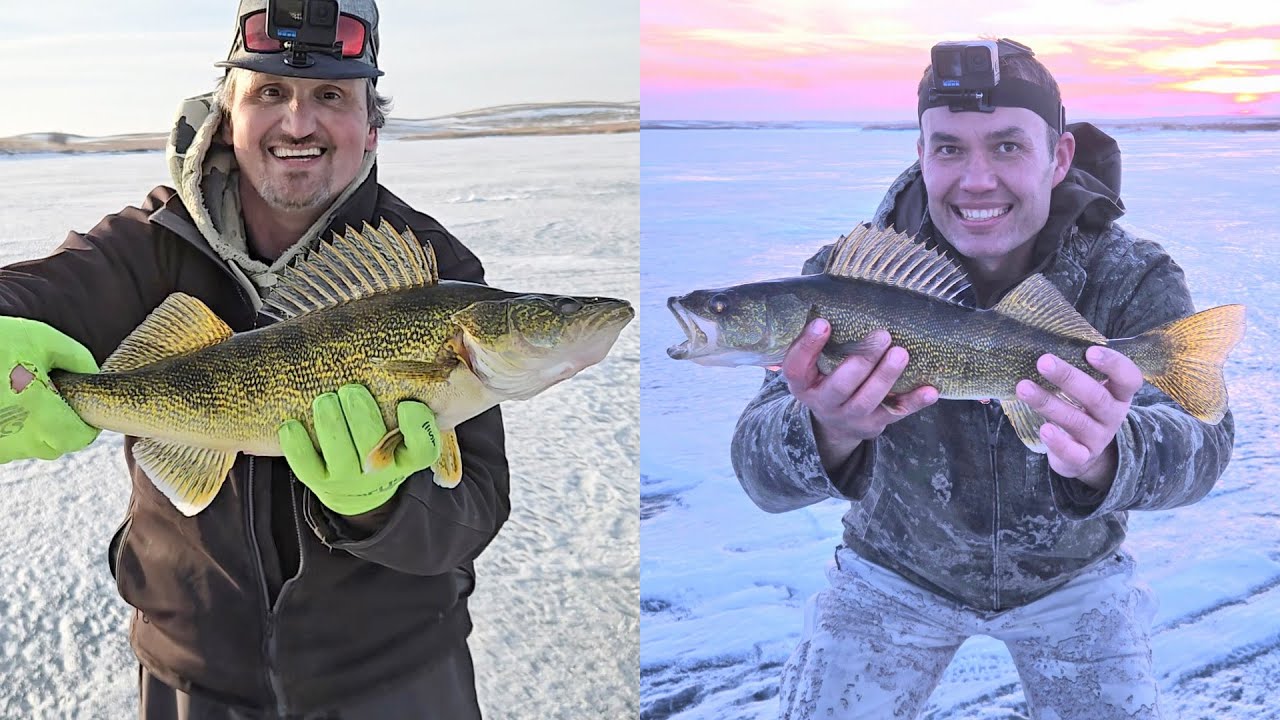 Crawling Valley Reservoir  Ice Fishing - Chasing Walleye With Glenn From 
