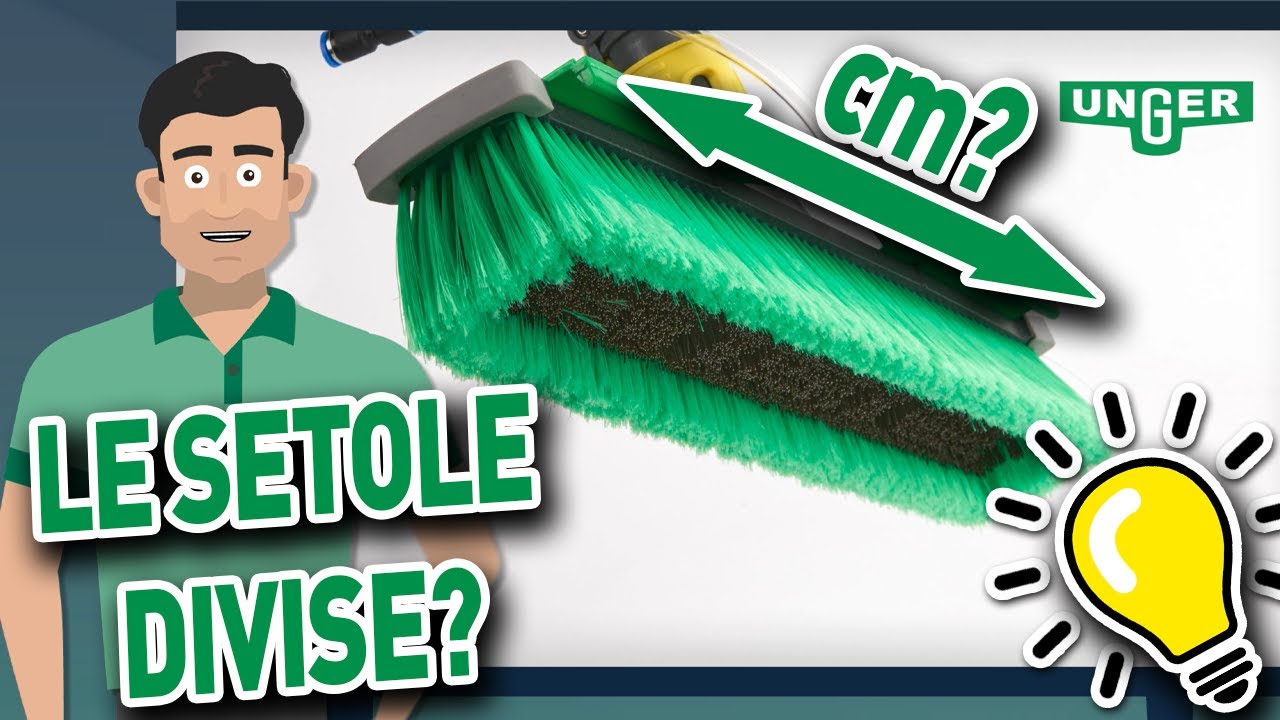 Le varie caratteristiche delle spazzole UNGER nLITE: quando, dove e come utilizzarle al meglio