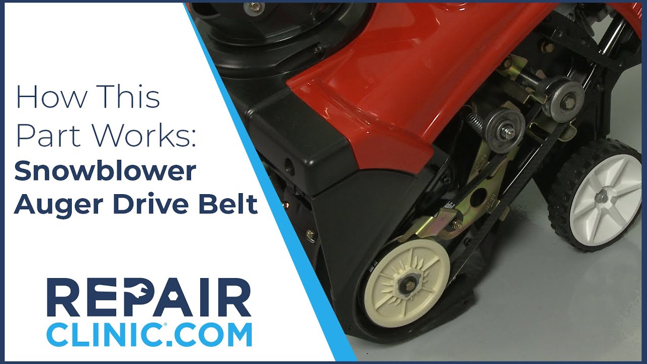 Snowblower Auger Drive Belt Replacement