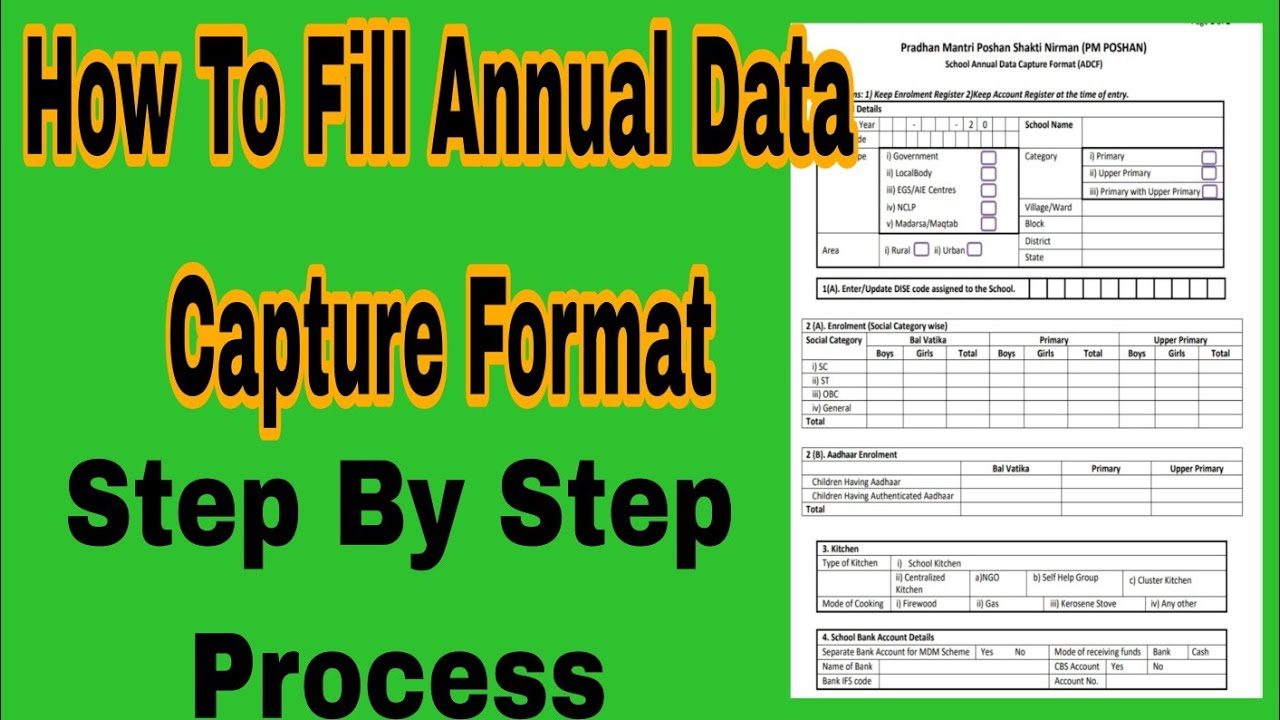 How To Fill School Annual Data Capture Format ?ADCF Format କିପରି ପୂରଣ କରିବେ?
