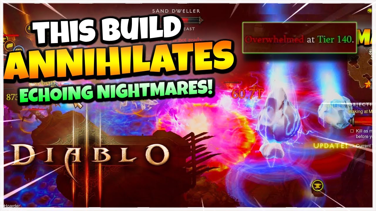 Annailate Echoing Nightmare Tier 140s in Diablo 3 Wizard Meteors Season 28!