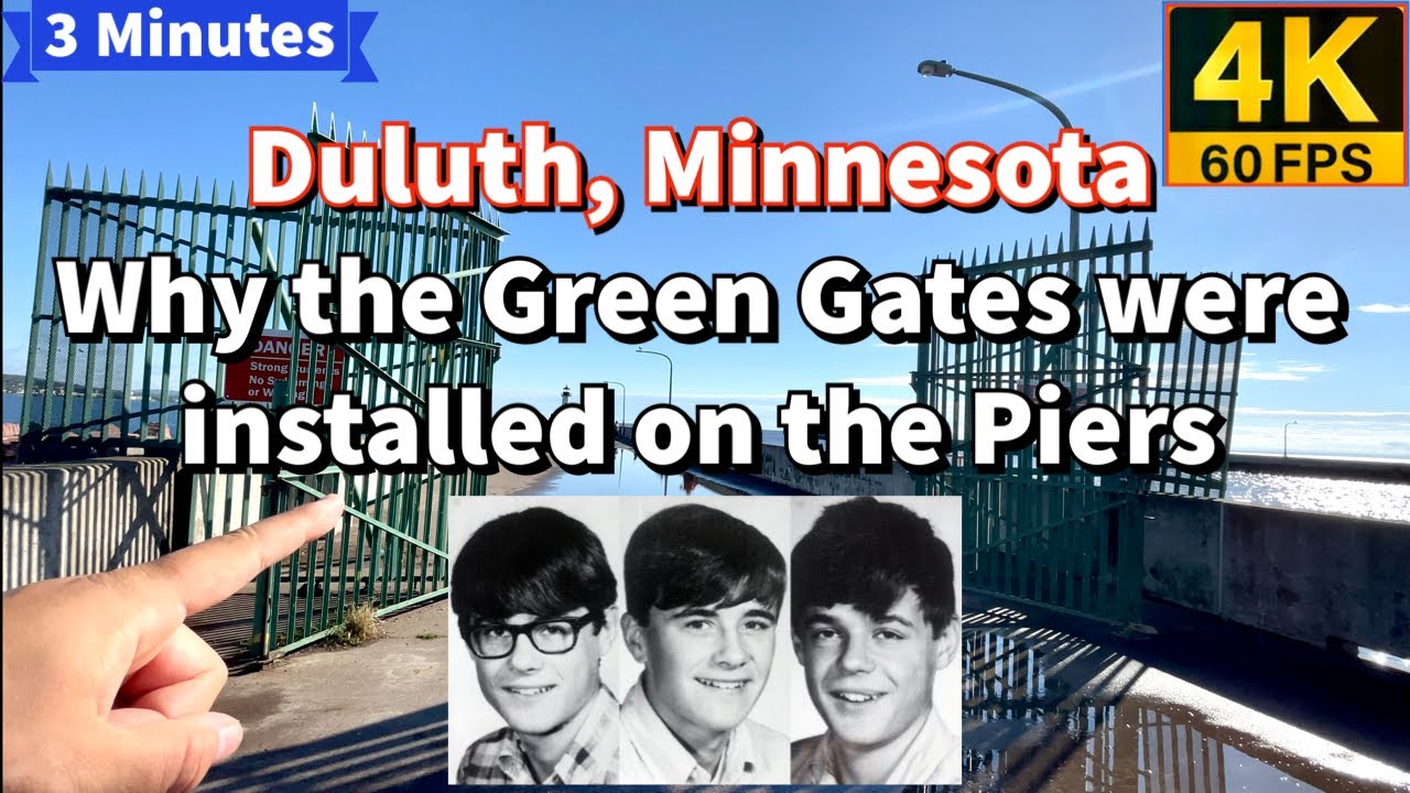Why are Green Gates on the Ship Canal piers? | Duluth, Minnesota tour 4K