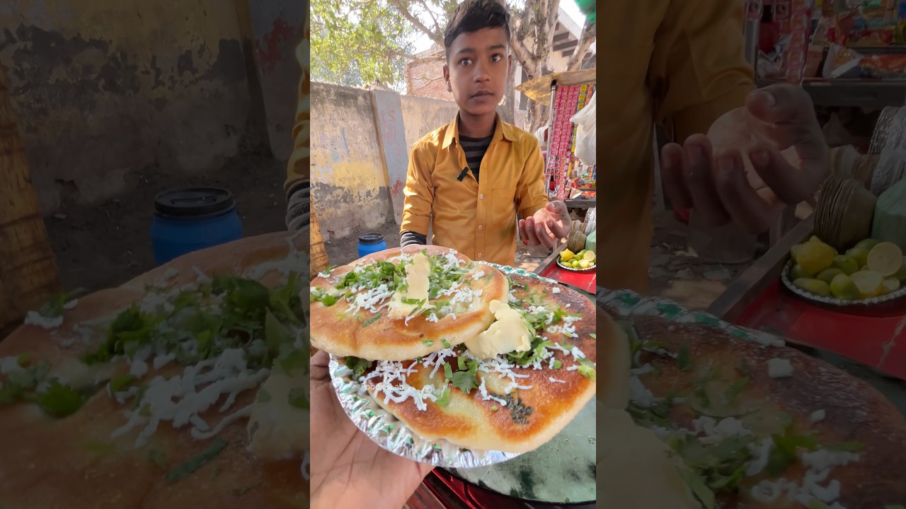 छोले कुलचे combo 🤤🤩 मात्र ₹50/- 😱 | mathura street food | morning breakfast 