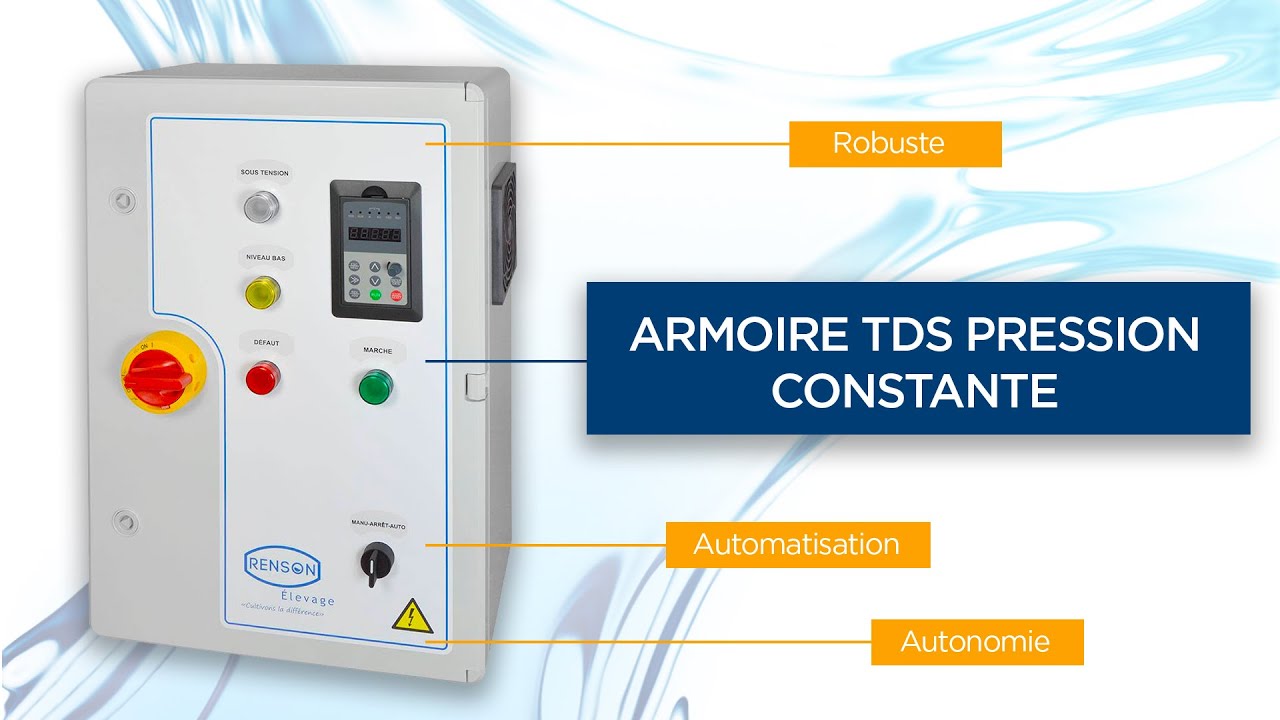 METTRE VOTRE EAU EN PRESSION AVEC L'ARMOIRE TDS PRESSION CONSTANTE | RENSON