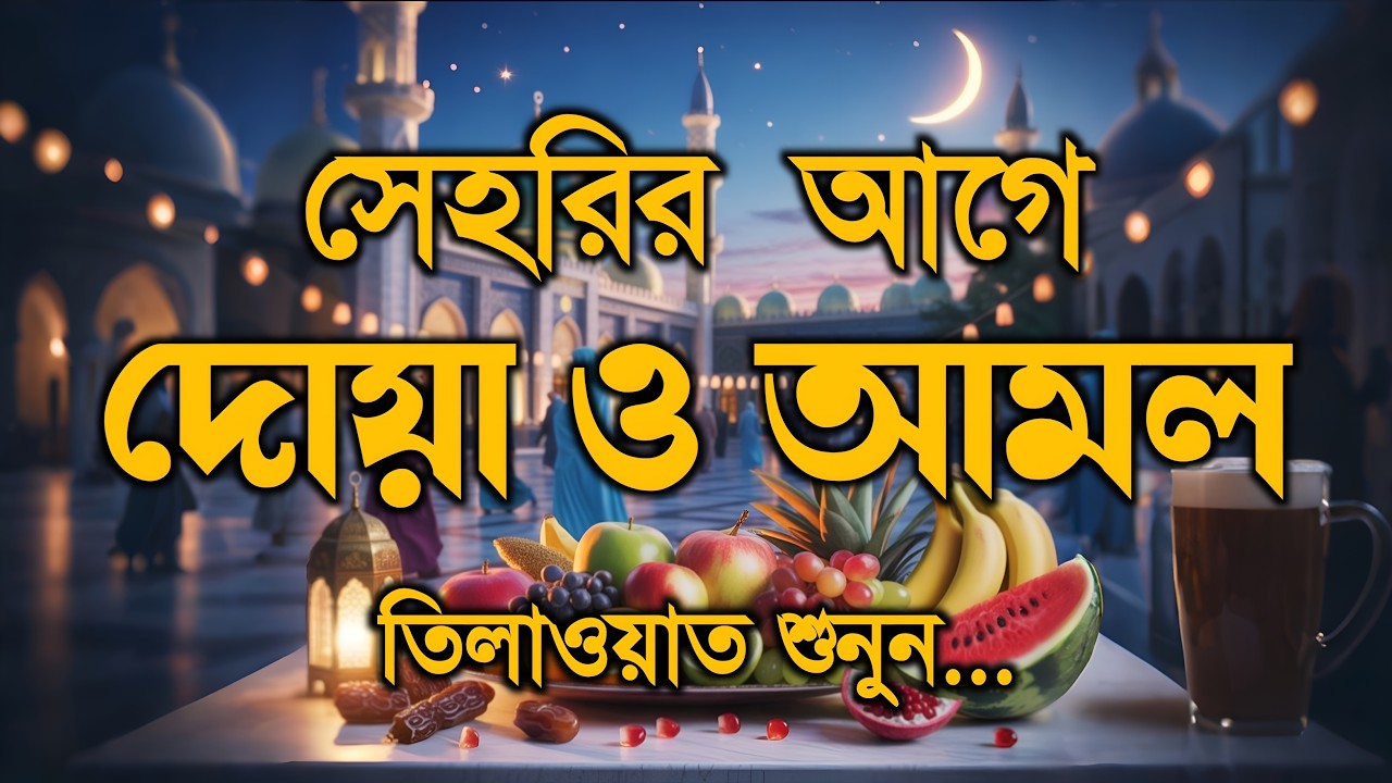 সেহরির আগে দোয়া ও দরুদ | পবিত্র কোরআন তেলাওয়াত | Ramadan Dua & peaceful Quran Recitation 2026