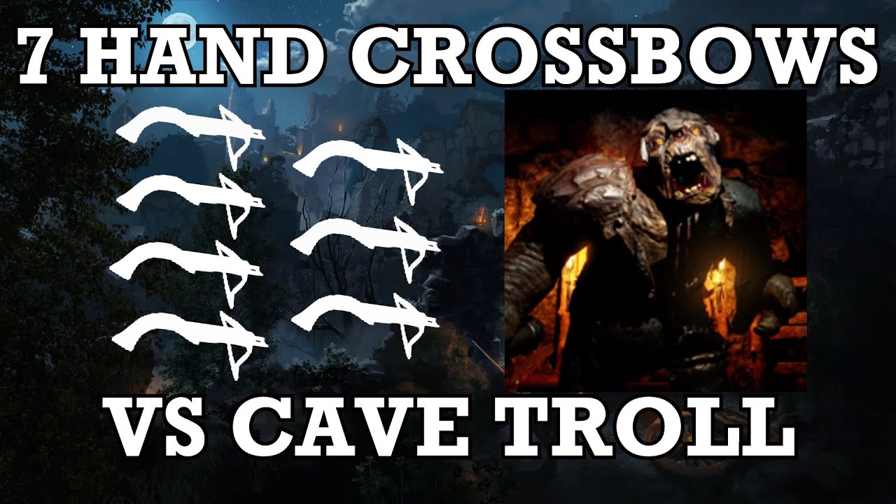 7 Naked Hand Crossbow Rogues vs Cave Troll - Dark and Darker