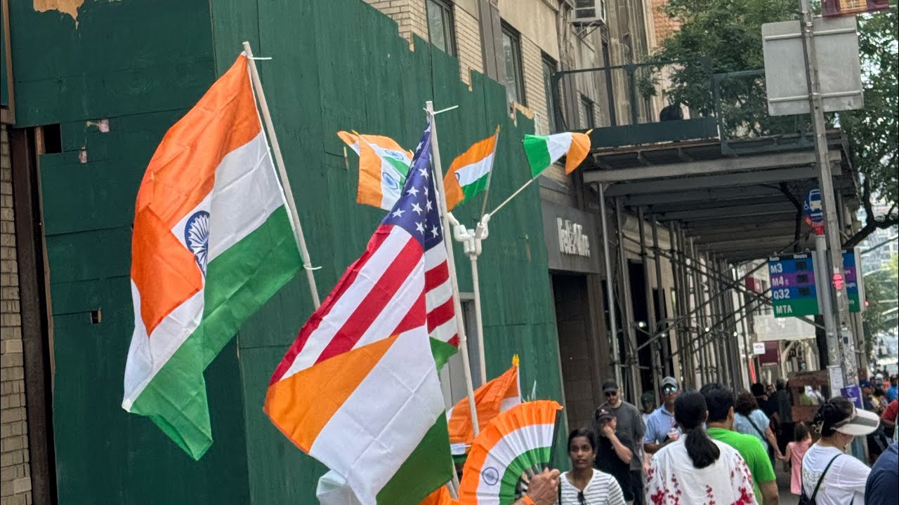 India Day Parade 2025 | Manhattan, New York| Guests Vijay Deverakonda and Rashmika Madanna 