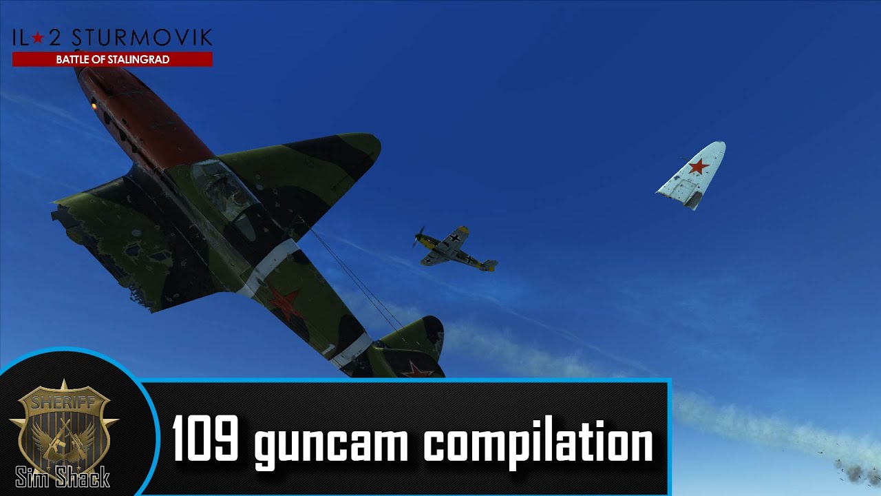 9.5 mins of loose russian aircraft parts - 109 Guncam compilation