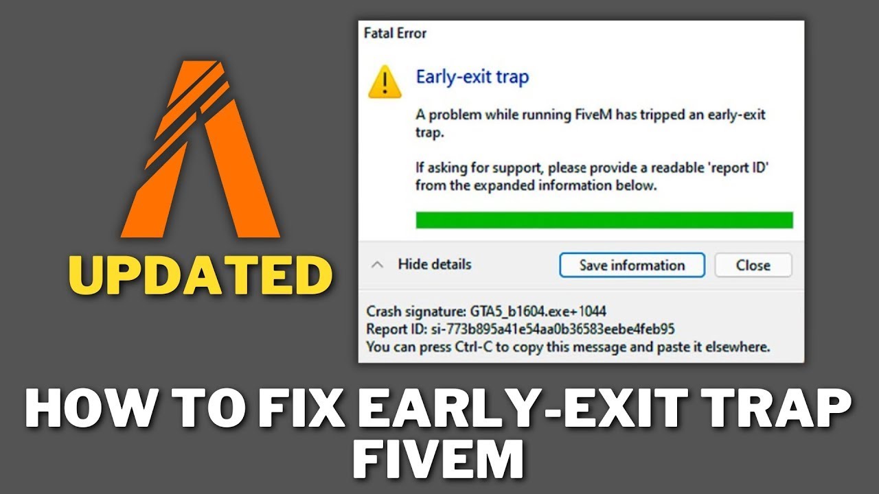 Fivem  Early-Exit trap Hatası Çözümü